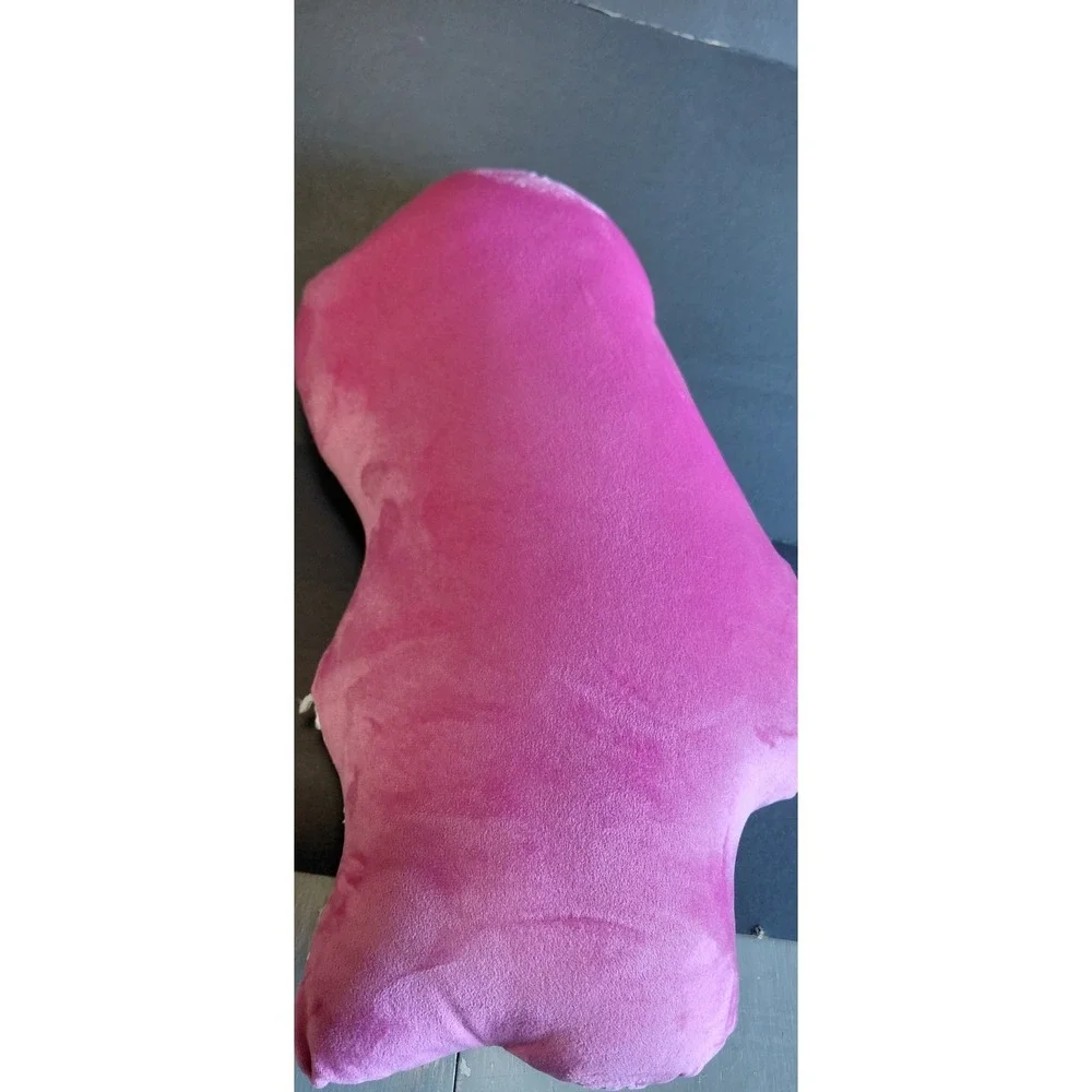 soft plush pink Santa holiday throw pillow Collectible Decor Pastel Style Sweet